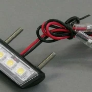 LED Mini Kennzeichenbeleuchtung E-geprüft Motorrad schwarz