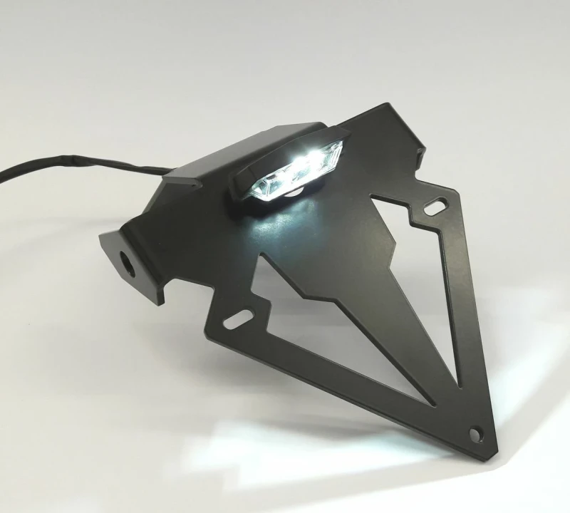 LED Mini Kennzeichenbeleuchtung "FINE" E-geprüft Motorrad schwarz